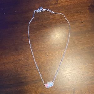 KENDRA SCOTT Silver Opal Necklace